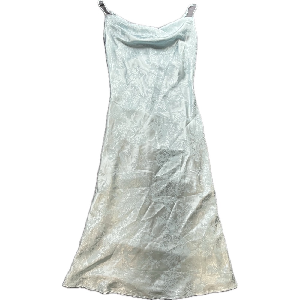 Satin Floral Maxi Dress